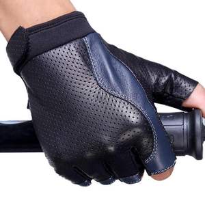 Gants de course légers demi-doigts Logo personnalisé Matériau en cuir respirant imperméable antidérapant pour le cyclisme en plein air - Product Image 6