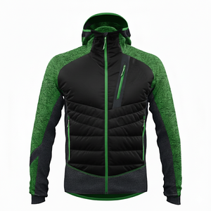 Veste Softshell Hybride Rembourrée en Gros Option de Personnalisation Sports Athlétique Performance Coupe-Vent Fournisseur Vestes Softshell - Product Image 6