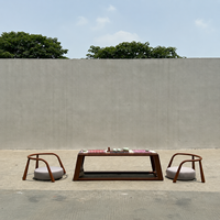 Ensemble de table et de chaises de jardin en aluminium, design moderne, durable, léger, pour hôtel et balcon