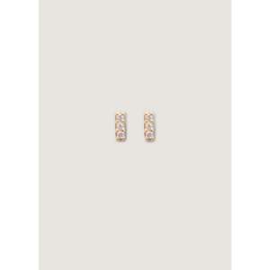 Penelope Diamond Stud Earrings with <b>Bar</b> Design - Product Image 2