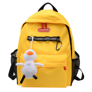 Hàn Quốc bé phim hoạt hình kết hợp màu sắc màu đỏ vàng xanh trẻ em ba lô mẫu giáo trường Túi trẻ em cuốn sách túi Nhật Bản trở lại gói - Product Image 4