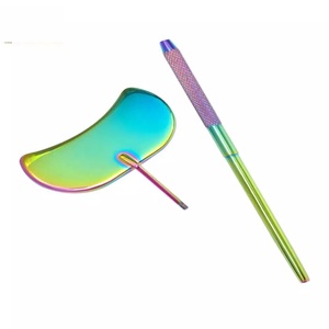 Miroir de cils professionnel plaqué or, vente en gros, russe pour Extension de cils, nouvel arrivage, 2022 - Product Image 4