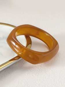 Brazalete de resina gruesa con patrón de mármol ecológico, pulsera estilo Ángel - Product Image 3