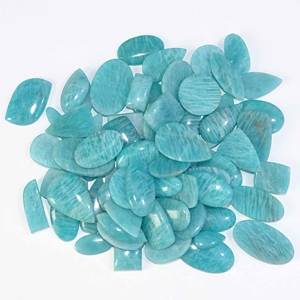 100% cabujón suelto de amazonita de piedras preciosas de cuarzo de alta calidad Natural para la fabricación de joyas a granel al por mayor de fuente confiable - Product Image 3
