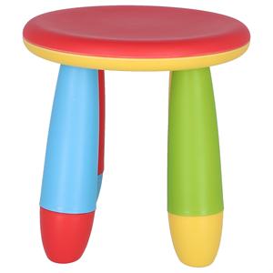 WELL HOME Tabouret rouge pour enfants, chaise en plastique solide et durable, diamètre 30x26 cm - Product Image 5