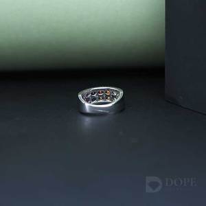 แหวนเพชรมอยส์ซอไนท์เงางามสูงดีไซน์อินเทรนด์สำหรับงานแต่งงานงานครบรอบของขวัญ DLR-0044อัญมณี - Product Image 4