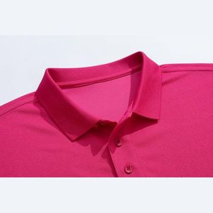 100% coton respirant hommes polos simples à manches courtes chemises de golf en plein air polos décontractés, polo t-shirt - Product Image 3