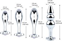 Edelstahl-Analplug / Vibrations-Analplug / Analplug für Anfänger / Fortgeschrittener Analplug / Prostata- & Analstimulationsplug