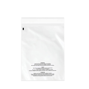 Emballage de chemise en plastique transparent auto-adhésif d'avertissement de suffocation en gros sacs en poly auto-scellants pour l'expédition - Product Image 1