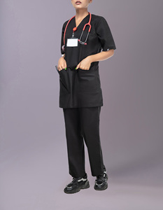 Uniformes Médicos de Verano de 2 Piezas con Logotipo Personalizado para Uso Hospitalario y Dental, Uniformes Unisex - Product Image 1