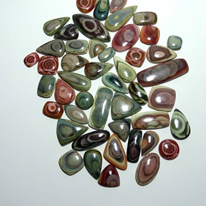 Cabujón de jaspe imperial natural, piedras preciosas de cuarzo de forma y tamaño mixtos sueltas para la fabricación de joyas - Product Image 6