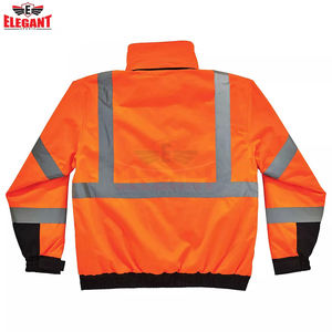 Chaqueta reflectante de construcción para hombre, chaqueta reflectante personalizada de buena calidad, para trabajo y deportes elegantes - Product Image 6