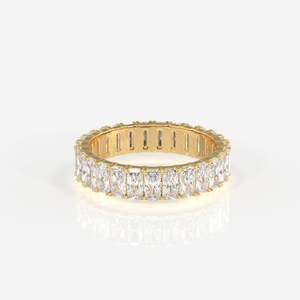 วงแหวนทอง18K ประดับเพชรเปล่งประกายในห้องปฏิบัติการ - Product Image 1