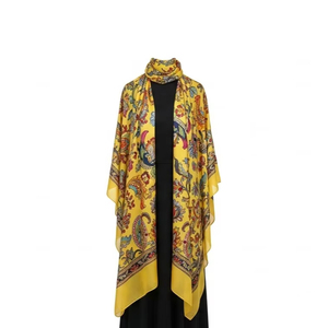 Pañuelos y Chales Étnicos de Seda Satén, Tela de Seda de Lujo, Suave y Ligera, Estilo Cultural, Uso Diario, Viajes, Accesorios de Moda, Venta al por Mayor - Product Image 2