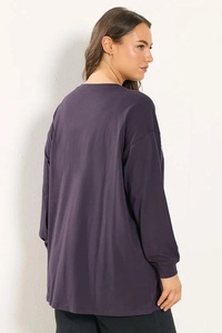 Camiseta de Verano de Manga Corta, Holgada, con Estampado Ecológico para Mujer - Product Image 3