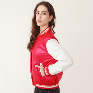 แจ็กเก็ตเลตเตอร์แมนแจ็กเก็ตเบสบอลฤดูหนาวปักลายด้วยผ้ากำมะหยี่ออกแบบได้ตามต้องการ - Product Image 2