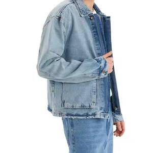 Veste en jean pour homme avec tarif personnalisé, légère et décontractée, respirante et confortable, veste en jean pour hommes, vêtements d'extérieur, tenues de fête - Product Image 2