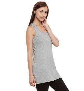 Venta al por mayor Mujeres Tank Top Elegante Slim Fit Camisa sin mangas Tela elástica suave Perfecta para el verano Moda Gimnasio Streetwear Casual - Product Image 4