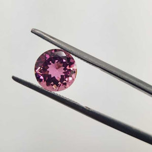 Véritable Tourmaline Rose Ronde de 8mm de Couleur Bleue Naturelle pour Fourniture de Bijoux - Product Image 1
