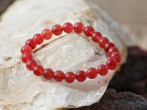 Powerful Red Quartz Stone <b>Bead</b> Bracelet for Women Classic Bling <b>Crystals</b> with Natural Stone Charms for Wedding or Party Gift - Product Image 3