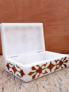 Boîte à bijoux en marbre MOP fabriquée à la main de Stonescrafts International Design personnalisé meilleur produit de qualité de l'Inde - Product Image 2