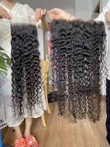 [CLOSURE DEEP WAVE] Deep Wave 13x4 13X6 Lace Frontal Perruques de Cheveux Humains pour Femmes Noires, 13*6 HD Lace Front Perruque - Product Image 3