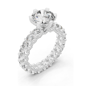 Bague en diamant de laboratoire 4,982 CT pour femmes, clarté VVS-VS EF, or 18 carats, 14 carats, 10 carats et argent 925, or rose, or jaune, or blanc - Product Image 6