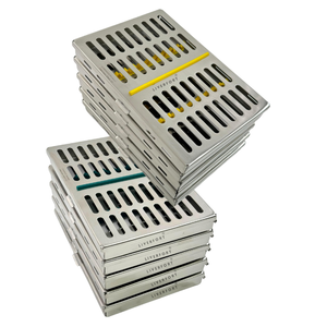 Venta caliente médico alemán Dental autoclave esterilización alargado Cassette Rack caja bandeja/instrumentos de acero inoxidable reutilizable - Product Image 4