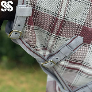 Horse Stable Rug Adjustable Straps 600D-1680D Ripstop <b>Waterproof</b> Breathable Durable Polyester Windproof <b>Blanket</b> for Outdoor - Product Image 3