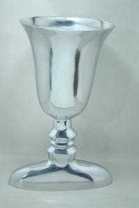 Nouveau design de haute qualité pot de vase à fleurs en aluminium finition argentée pour la décoration de la maison salon et chambre à coucher - Product Image 5