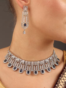 Conjunto de collar largo con acabado antiguo para mujer para ocasiones étnicas y culturales a precios asequibles de La India - Product Image 2