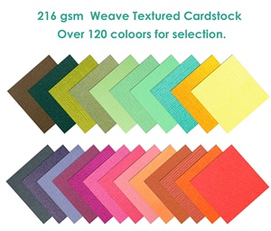 กระดาษ216gsm หนา12X12นิ้วกระดาษหนาสำหรับตกแต่งสมุดภาพขนาด120สี - Product Image 1