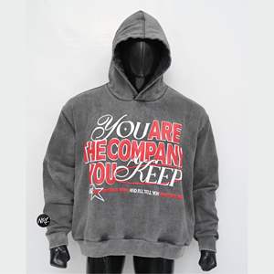 Sudadera con capucha con estampado de algodón 100% para hombre al por mayor, ropa de abrigo transpirable para deportes, correr, Lucha, colores sólidos gruesos - Product Image 1