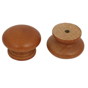 Bouton en bois Boutons en bois massif personnalisés Crochets muraux en bois Poignée de meuble Armoire Tiroir Boutons en bois - Product Image 5
