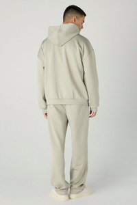 Logo personnalisé poids lourd Boxy épaule sweat à capuche zippé 100% coton tissu en gros unisexe décontracté sport sweats à capuche hommes - Product Image 3