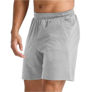 Vêtements de sport en gros hommes Shorts d'été Jogging Gym Shorts d'entraînement Plain noir hommes pantalons courts personnalisés Logo personnalisé - Product Image 4