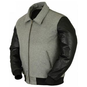 Veste de baseball personnalisée pour homme, style varsity, hiver, manches en toile de haute qualité, logo sur le devant, fabriquée au Pakistan - Product Image 1