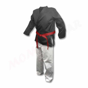 Vente en gros 2025 meilleure qualité noir et rouge BJJ Gi pour hommes femmes BJJ Kimono Arts martiaux costumes personnalisés adulte jeunesse BJJ uniforme - Product Image 1