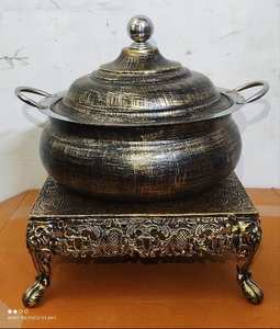Indian Metal <b>Table</b> Top Chafing Dish Wedding Decorative Handmade Wholesale Classic Stylish Best Price Fancy Metal Chafing Dish - Product Image 1
