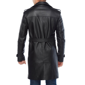 Nouveauté hiver, best-seller, manteau long pour femmes, élégant, long jusqu'aux chevilles, en cuir véritable - Product Image 2
