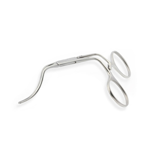 <b>Micro</b> Coarctation Clamp Right Angled & Curved DeBakey Atraumatic jaws, Angled Shanks 10cm Surgical Instruments - Product Image 2