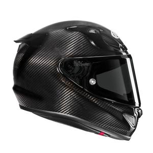 Casco Integral de Carbono HJC RPHA 12, Estilo Retro Vintage, Diseño Clásico de Depredador, Visera Doble, Carcasa de PC, Acabado Brillante Negro - Product Image 6