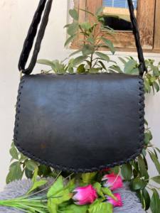 Banjara กระเป๋าสะพายข้างปักลายมีสไตล์กระเป๋าถือดีไซน์เนอร์ลายแบบชาวยิปซีทำจากหนังแท้สำหรับผู้หญิง - Product Image 4