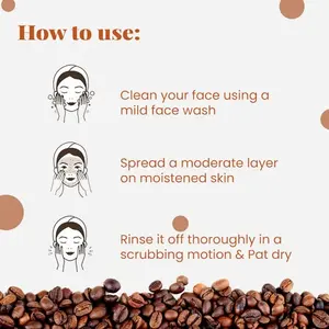 Masque facial au café irlandais brut en gros pour un nettoyage en profondeur des pores, l'élimination des tâches brunes et l'exfoliation – Fournisseur en vrac, fabricant OEM, marque privée - Product Image 4