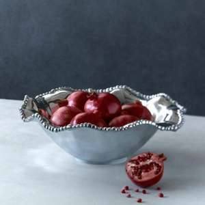 Elegante tazón de fecha hecho a mano Metal frutos secos aperitivos dulces plato cuencos decorativos decoración del hogar cuencos de plata de alta calidad - Product Image 2