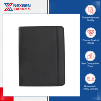 Portefeuille en PU de qualité supérieure pour usage professionnel et promotionnel, format A4, compatible ordinateur portable, logo personnalisé, couleur au choix