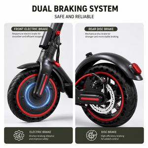 Patinete Eléctrico Plegable de 350W con Doble Motor, Todoterreno, con Asiento, 36V 6Ah, Autonomía de <span class=keywords><strong>25</strong></span>-30km, Velocidad de 31-40km/<span class=keywords><strong>h</strong></span>, Impermeable - Product Image 6