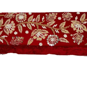 Boîte à bracelets de mariage de qualité exportée Boîte de rangement dorée pour cadeau de broderie et boîte décorative en 2024 - Product Image 1