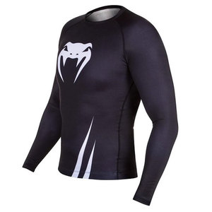 Personnalisé MMA Formation BJJ Rash Guard Impression HD Sublimé Compression Chemise Respirant Fit Gym Utilisation Jiu Jitsu Kimono Kimono De Jiu - Product Image 1