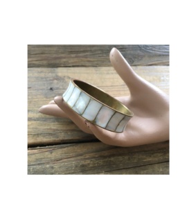 Laiton nacre bracelet artisanat bijoux brillant poli bijoux à la mode bracelets et bracelets à bas prix - Product Image 3